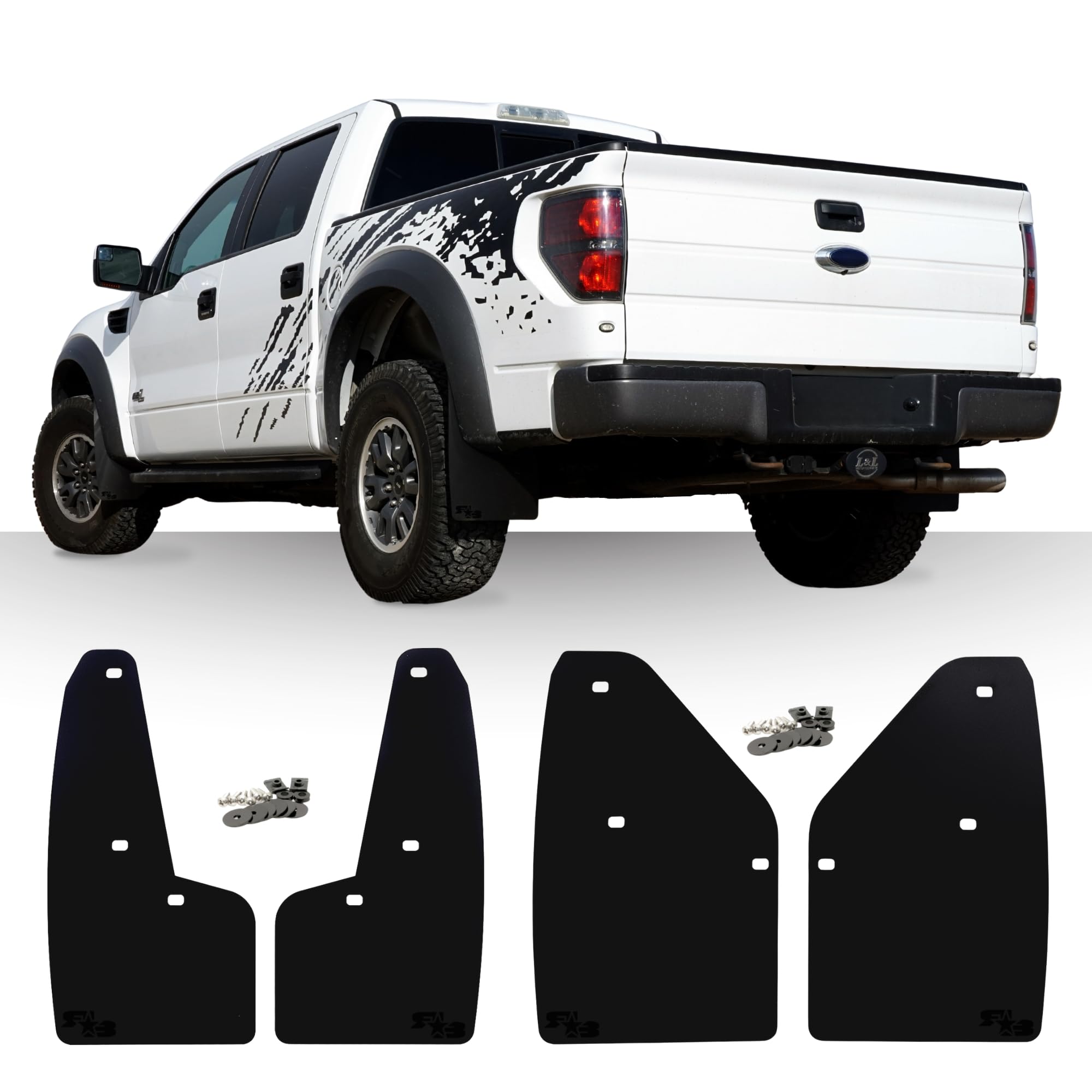 Amazon.com: RokBlokz Mud Flaps for 2010-2014 Ford Raptor - Set of